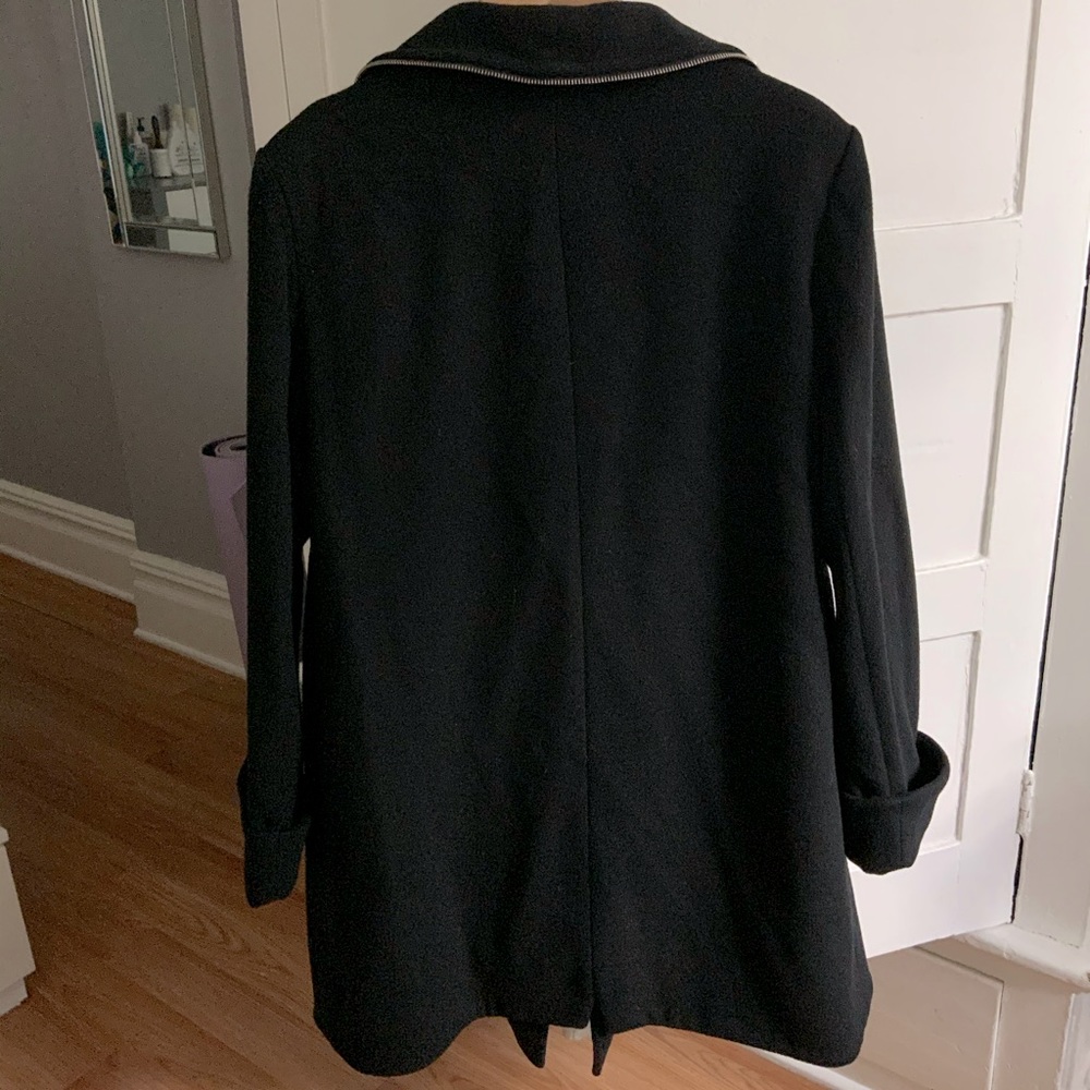 VERA WANG WOOL ZIPER COAT XL - Picture 5 of 8